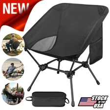 NEW Portable Camping Chair Heavy Duty Stable Outdoors Folding Chair w/ Carry Bag