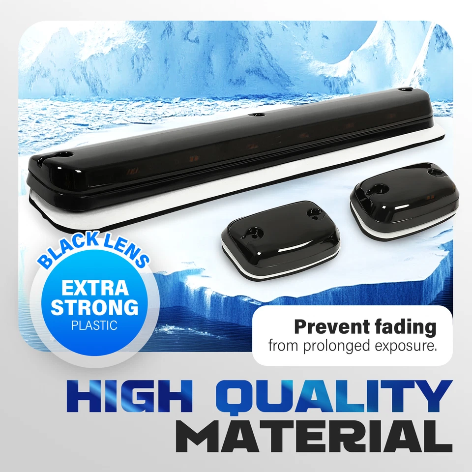 LED 驾驶室车顶标记灯琥珀色适用于 2007 - 2021 雪佛兰索罗德 2500HD 3500HD — 第 3/4 张图片