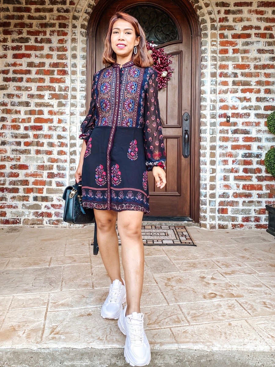zara navy embroidered dress EMBROIDERED MIDI DRESS
