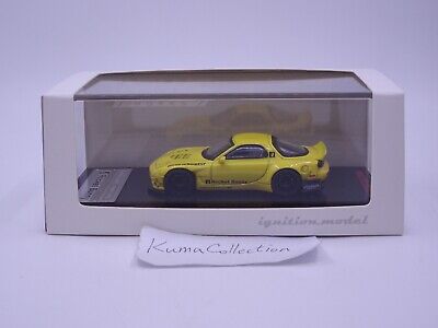 1:64 Ignition Mazda RX-7 FD3S Rocket Bunny Yellow IG1410 Tarmac Works  Exclusive