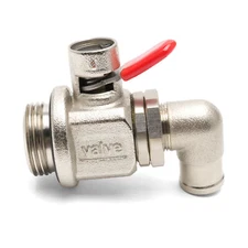 Oil Drain Valve with removable L-Shape Hose End Combo (27mm-2.0)