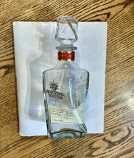 Adictivo Extra Anejo Tequila Bottle 750ml Unique Design Empty with Glass Topper