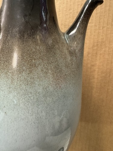 Peter Pots Large 12 Inch Brown Coffee Pot Carafe w/ Cork Stopper - Picture 7 of 11