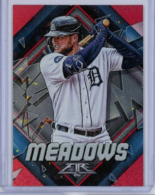 2022 Topps Fire Red Flame #183 Austin Meadows - Detroit Tigers - MINT ...