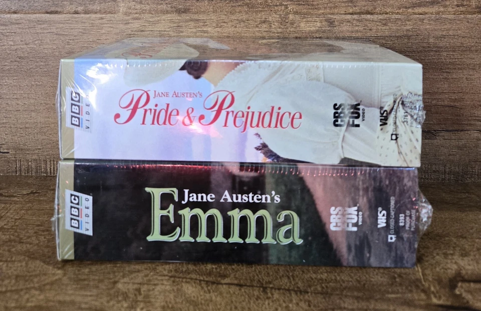Pride & Prejudice + Emma 4 VHS TAPE Lot of 2 SET Jane Austen SEALED Brand New - Image 3 of 4