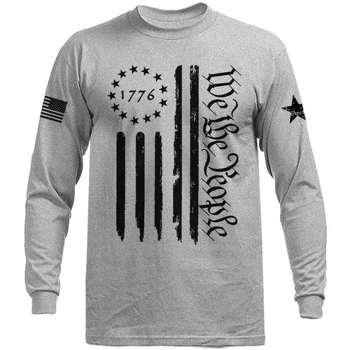 We The People US Flagge American Pride Constitution Patriotic Langarm - Bild 7 von 14