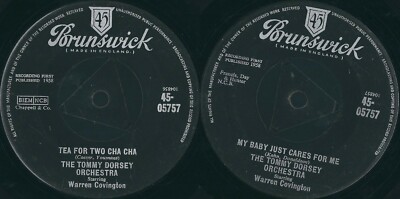 THE TOMMY DORSEY ORCHESTRA    Tea For Two Cha Cha // My Baby Just Cares For Me
