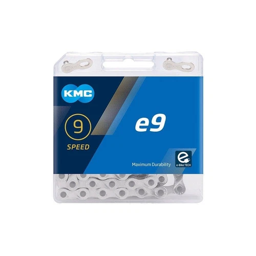 KMC E-Bike Chain e8 MTB Bike Electric Bicycle Chains 9 Speed 136L Silver - Picture 2 of 3