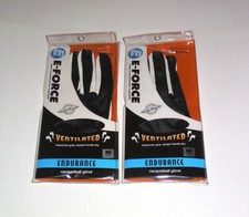 E-FORCE ENDURANCE Left / Medium TWO 2 Black w/White Racquetball Gloves New