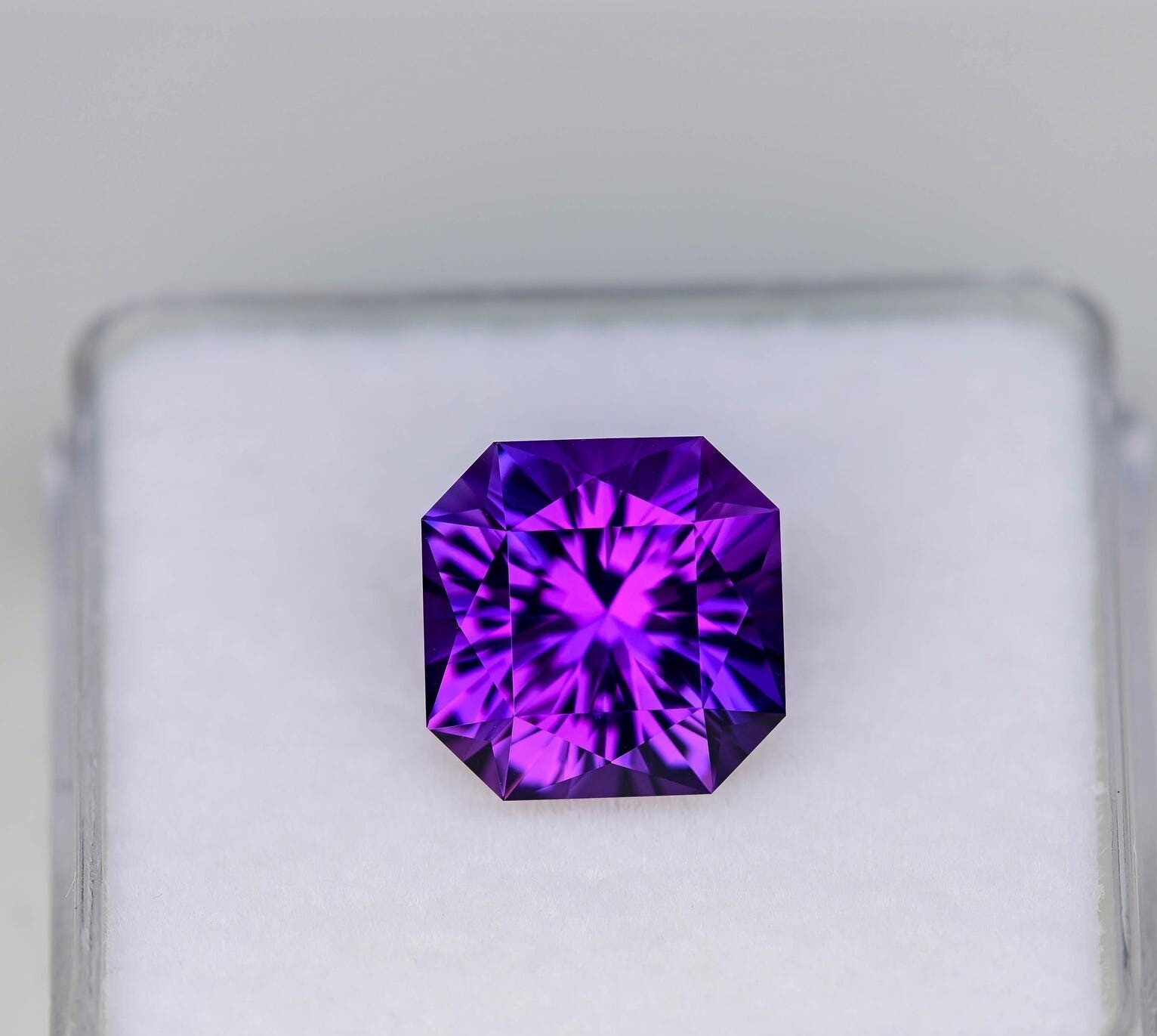 Natural Purple Blue Sapphire 8.20 Ct Asscher Cut GIE Certified Loose Gemstone