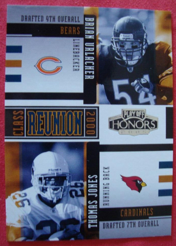 2005 Brian Urlacher Thomas Jones Class Reunion Insert Card   Bears   Cardinals