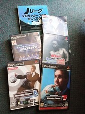 Lot of 4 PS2 games World Soccer Winning Eleven 7,8, Baseball, books Japanese