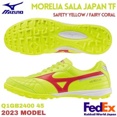 MIZUNO Futsal Shoes MORELIA SALA JAPAN TF Q1GB240045 Safety Yellow/Fairy Coral