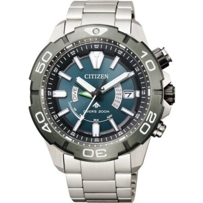 Citizen AS7145-69L PROMASTER Eco-drive radio MARINE series diver 200m Watch New