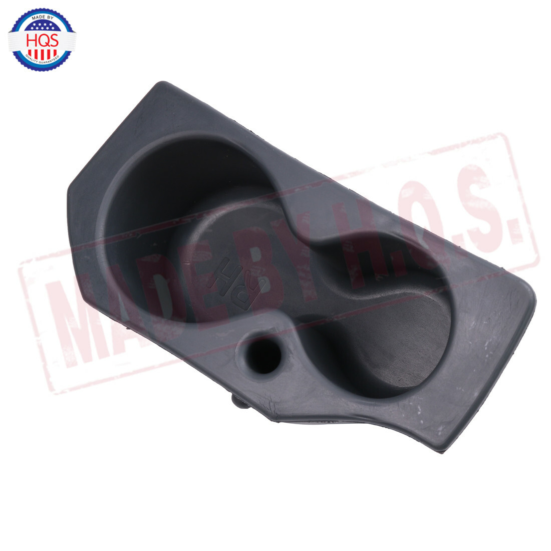 HQS Door Panel Cup Holder For 2009-2018 Dodge Ram 1500/2500/3500 - Black, 2-Cup Adjustable