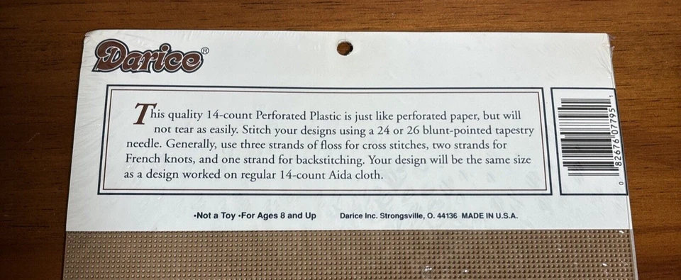 Darice Plástico Perforado 2 Hojas 14 Unidades Marrón 8 1/4" x 11" Nuevo Foto 4 de 4