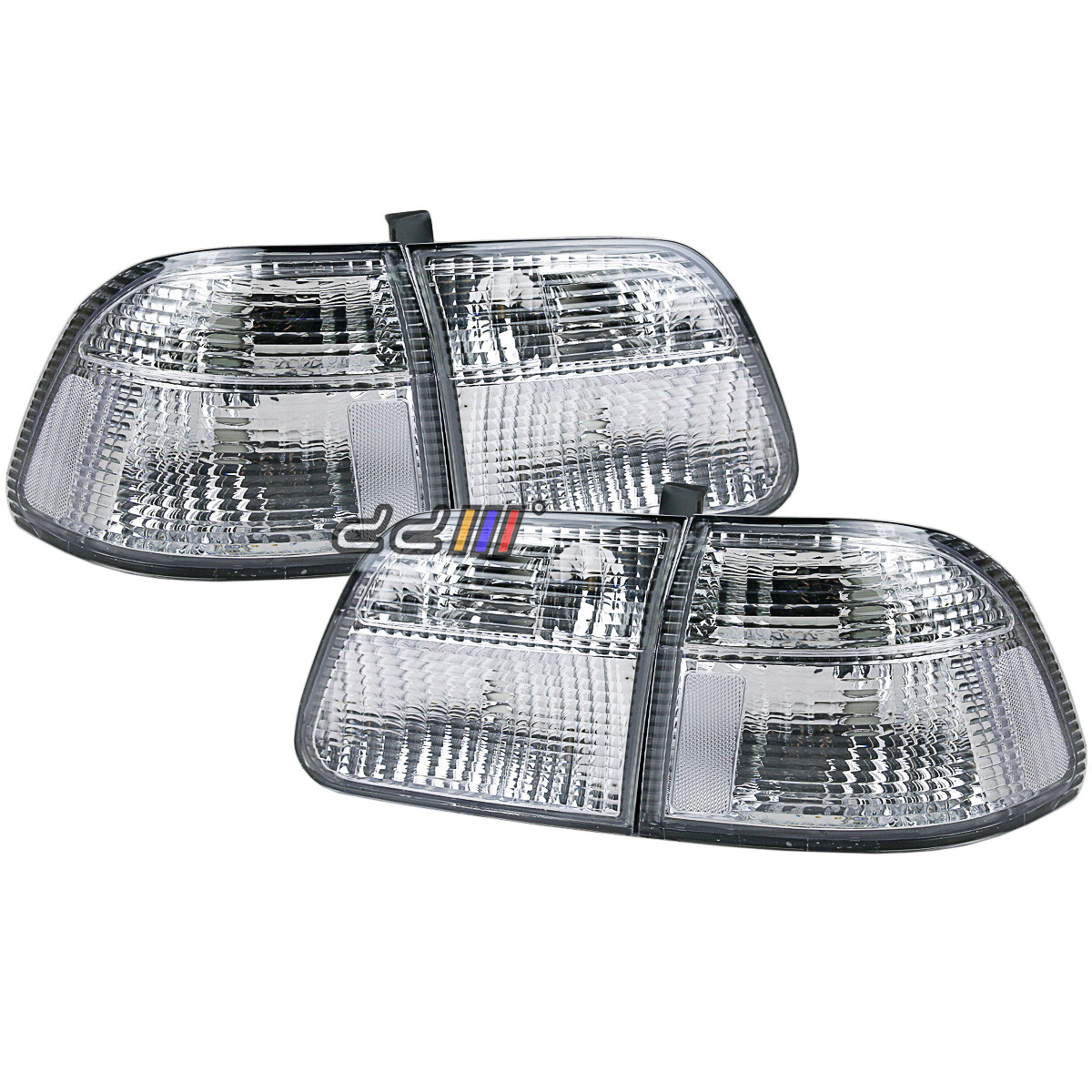 EJ1シビック クリアテール DUNAMIK製 Clear White Rear Tail Light Lamp For Honda Civic 4Door Sedan EJ