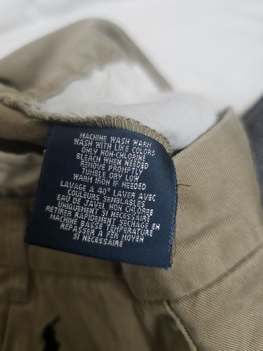 Polo Ralph Lauren Pants Boys Size 20 Tan Khaki Pockets Uniform - Picture 3 of 9
