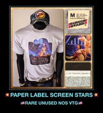 vTg 1977 NOS Star Wars orig Hildebrandt Poster Solo story Screen Stars T-Shirt M