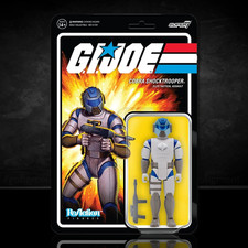GI Joe Cobra Shocktrooper Blue Action Figure 3.75  Super7 ReAction