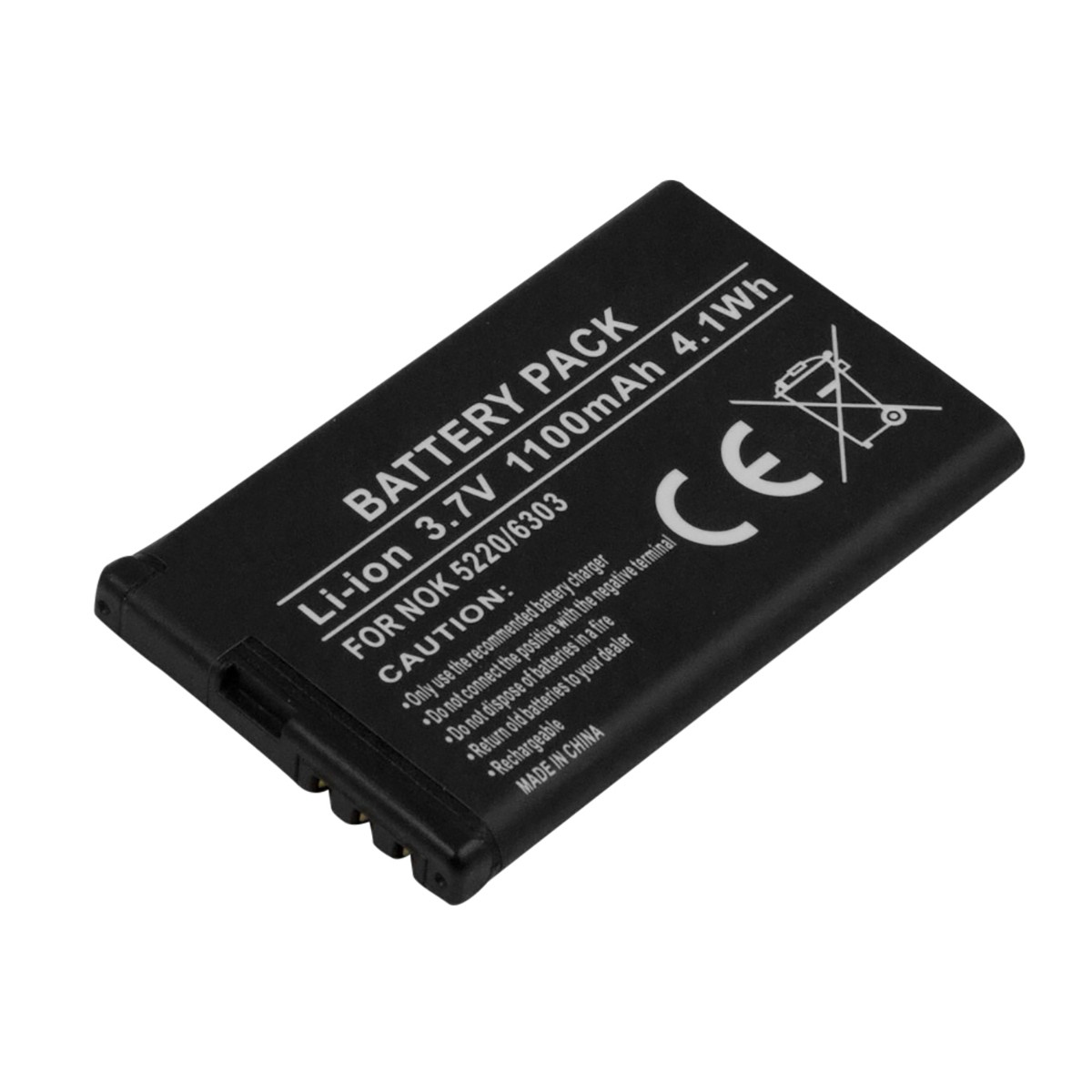 Batterie pour Nokia 6303 de 1100mAh avec autonomie prolongée Avizar 3.7V