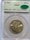 1906 Barber Quarter - PCGS MS65 (CAC) GEN 1.2 old holder