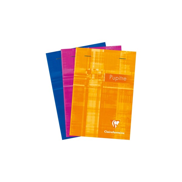 Clairefontaine 5X Block Pupitre Din A6 80 Blatt 90G Liniert Sortiert 6646C-image