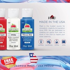 Apple Barrel Acrylic Paint Set Nature Inspired Multi-Surface 12 Satin Colors