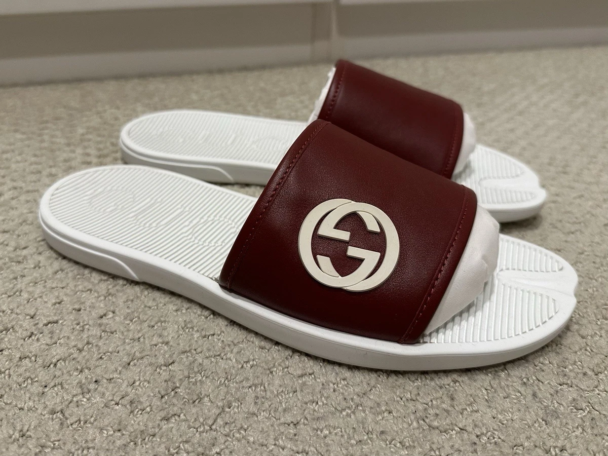 Gucci Leather Upper White Sandals for Men for sale | eBay