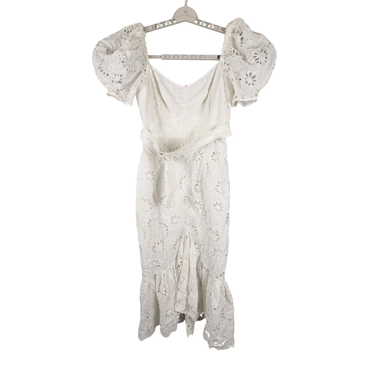 knee length dresses for ladies The Lotus Midi Dress in Ivory  Solace London
