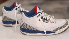 Nike Air Jordan 3 True Blue 2016 taille 8 854262-106 OG rétro ciment