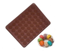 48-Cavity Silicone Macaron Baking Mat Non-Stick Pastry Cookie Sheet Pad