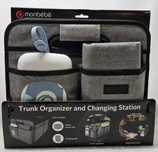 Monbebe Collapsible Trunk Organizer and Changing Station with Wipes Case/New