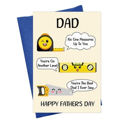 Funny Father's Day Card for Dad Handyman Fathers Day Card from Son Daughter Funn