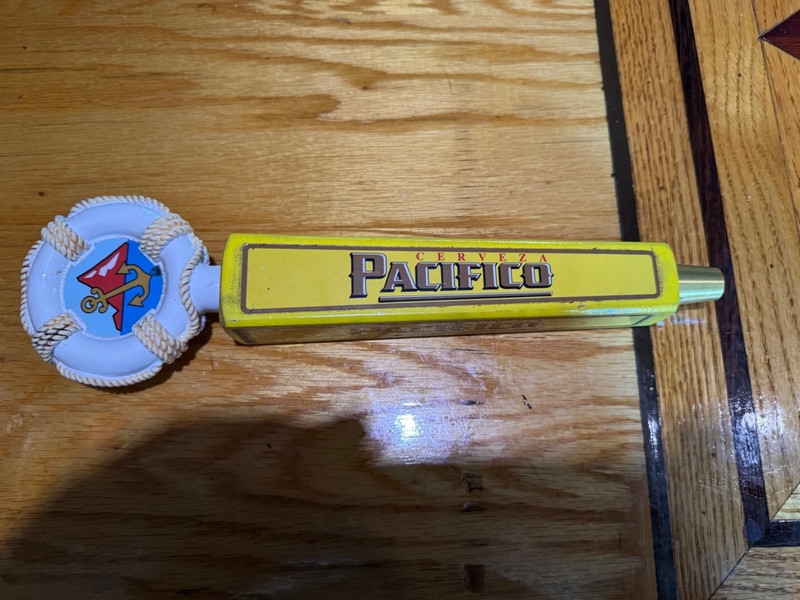 Pacifico Beer Tap Handle Knob Top Keg Bar Cerveza Draft Wooden LifeSaver