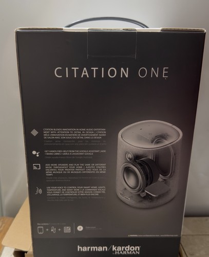Harman Kardon Citation One Smart Speaker Gray Google Assistant Chromecast Wi-Fi - Picture 1 of 4
