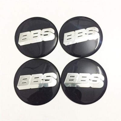 4X 60mm BBS Emblem Silbrig und Rot Aufkleber Für Auto Felgen Radnabenabdeckungen