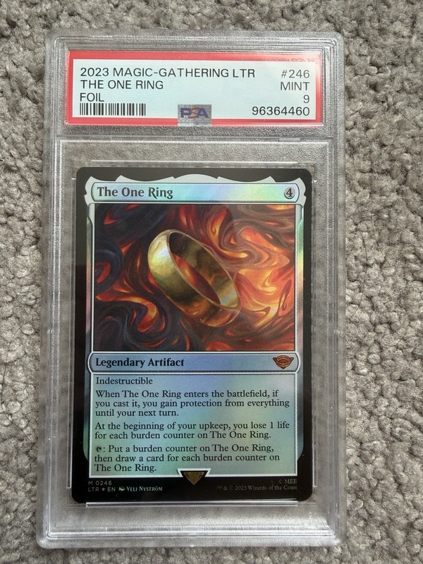 Magic The Gathering The One Ring. PSA 9