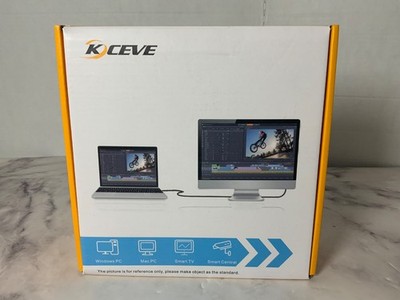 KVM Switch 3 Monitors 2 Computers 8K(60Hz) 4K(144Hz) 2 Displayport - Open Box