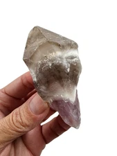Smoky Amethyst Crystal Point Brazil 56.2 grams
