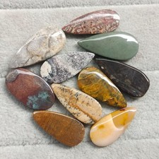 100 Natural Mix Gemstone Cabochon Lot Loose gemstone For Jewelry Making 10 pcs