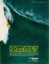 Morey Mach 7-7 Boogie Bodyboard Print Ad Ephemera Wall Art Decor