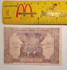 1942 French Indochina 20 Cents Note; Pick 90 Choice UNC