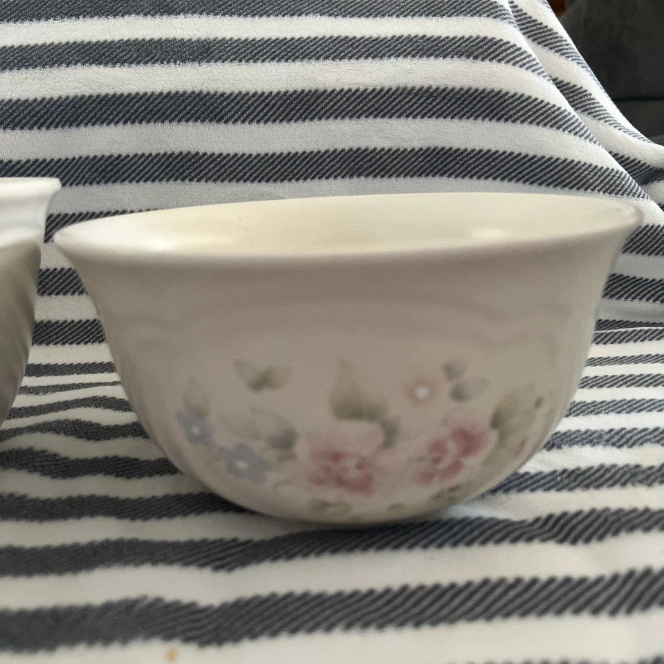 Pfaltzgraff Pastel Floral Porcelain Bowl Set Of 2 - Image 2 of 4