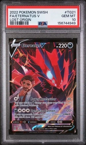 PSA 10 Eternatus V Ultra Rare TG21/TG30 Pokémon Sword & Shield: Lost Origin