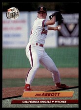 1992 Ultra Jim Abbott California Angels #321