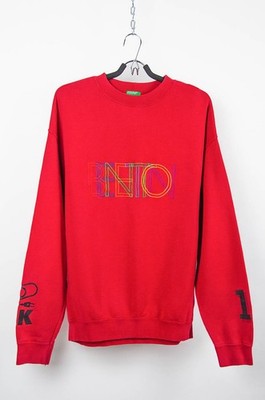 Vintage United Colors of Benetton Graphic Sweatshirt - Rot - Größe L