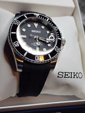 Seiko Sub Mod 40MM NH35 Automatic Black