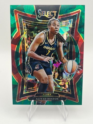 2025 Panini Select WNBA - Concourse Aliyah Boston #64 Green Ice Prizm