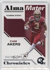 2020 Panini Chronicles Draft Picks Alma Mater Materials /299 Cam Akers #22 0lm